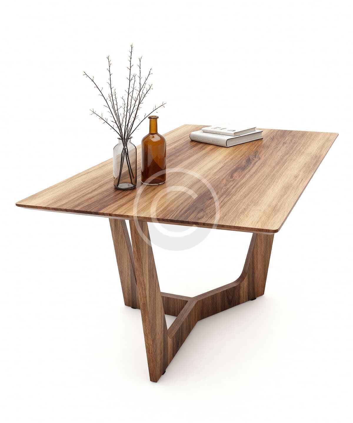 Minimalist walnut dining table – Image 2