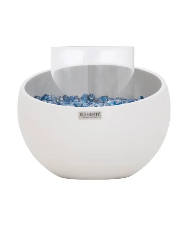 Bio cheminee FIRENZE Bol à bioéthanol S Blanc crème