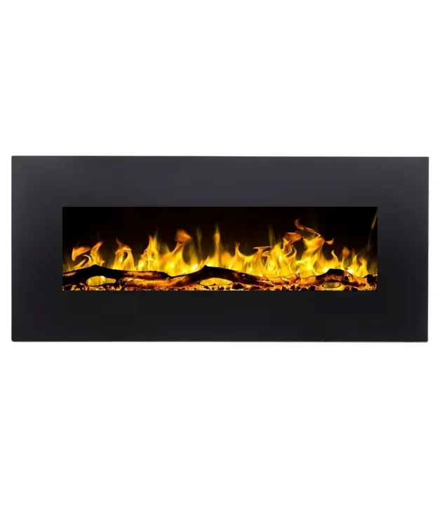 Cheminée electrique murale Albion 110 cm illumine votre intérieur sans chaleur
