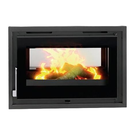 Insert cheminée double face, Foyer en fonte, Puissance 12,6/16,8kW Rendement